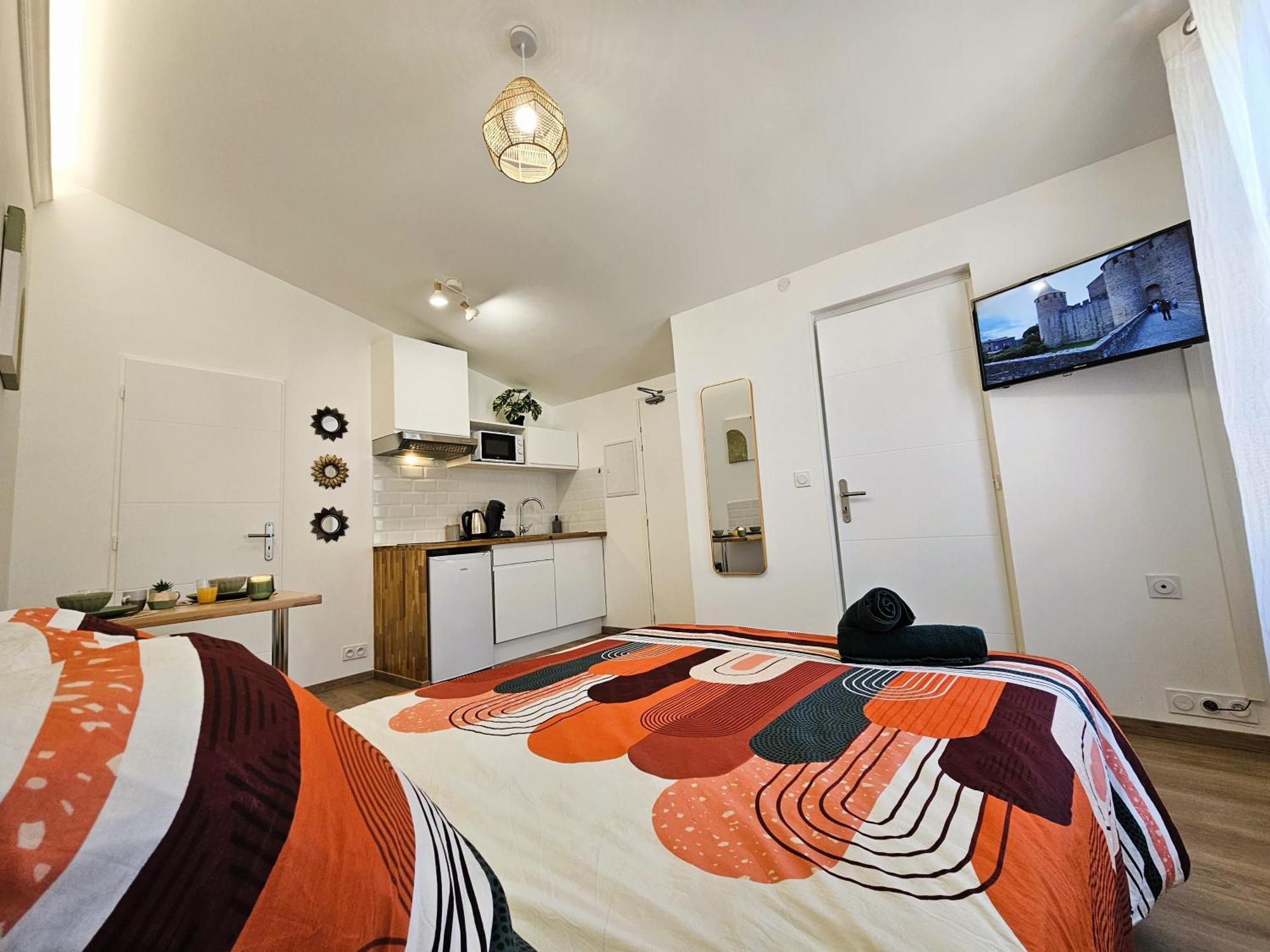 Tout Confort ! Ville, Climatisation, Parking, Wifi, Calme, Tv 카르카손 외부 사진